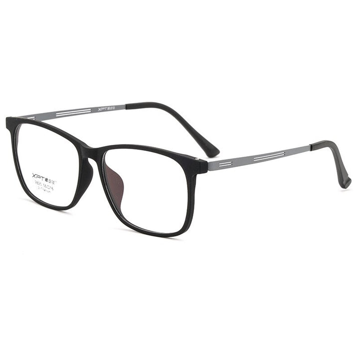 Men's Eyeglasses Ultralight Tr90 Pure Titanium Square Large Size 9825 Frame Gmei Optical   