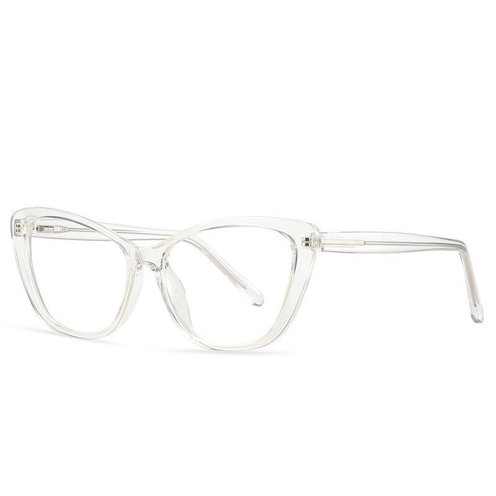 Chashma Women's Full Rim Cat Eye Acetate Eyeglasses 2004 Full Rim Chashma Transparent  