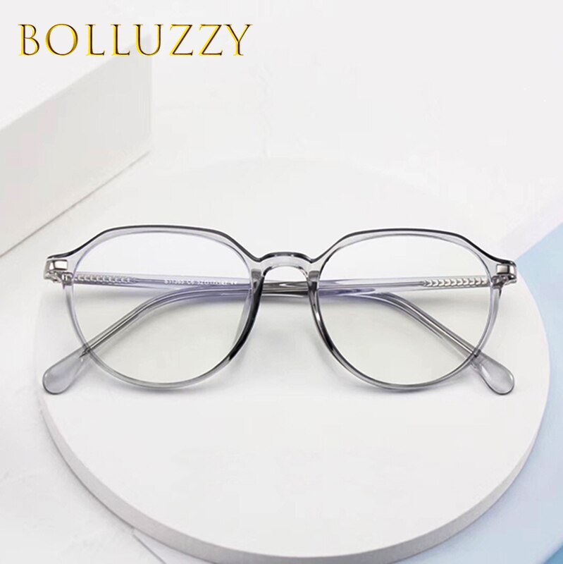 Unisex Anti Blue Light Eyeglasses Large Full Rim Frame Full Rim Bolluzzy   