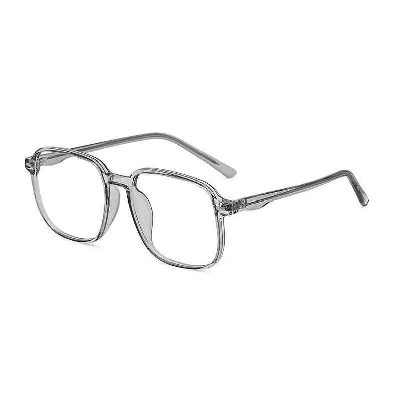 Handoer Unisex Full Rim Square Tr 90 Eyeglasses 8821 Full Rim Handoer Gray  