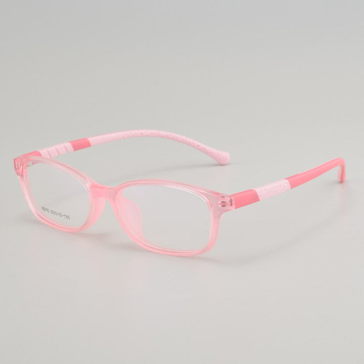 Bclear Children's Full Rim Oval Tr 90 Titanium Frame Eyeglasses 8215 Full Rim Bclear pink  