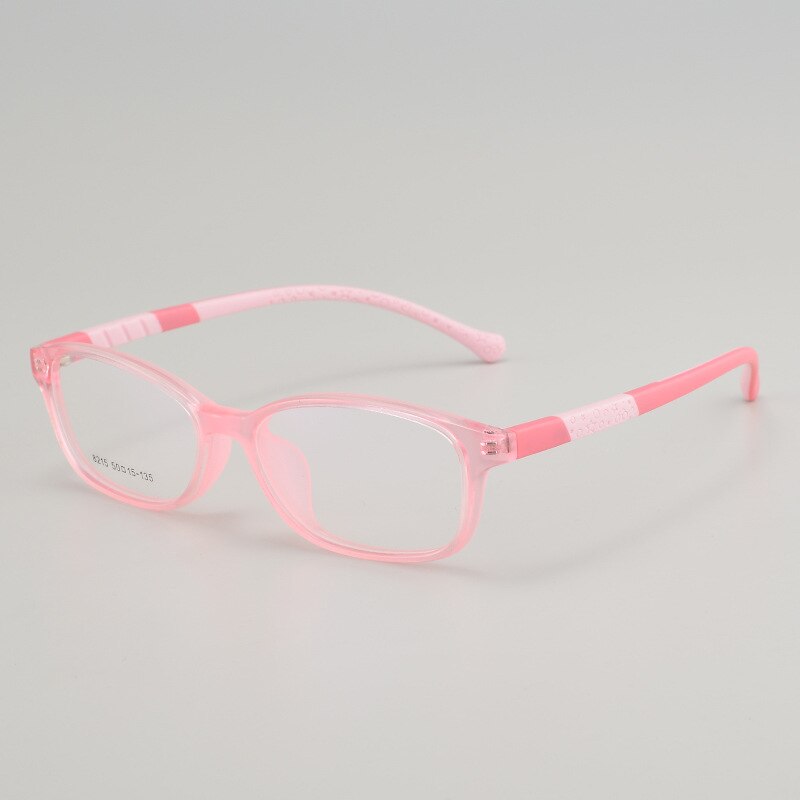 Bclear Children's Full Rim Oval Tr 90 Titanium Frame Eyeglasses 8215 Full Rim Bclear pink  
