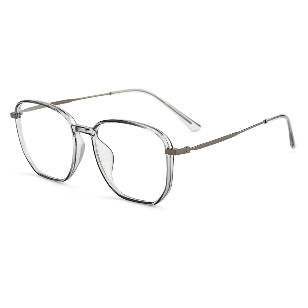 Women's Eyeglasses Ultralight Square Frame Alloy Tr90 Plastic M98008 Frame Gmei Optical C3  