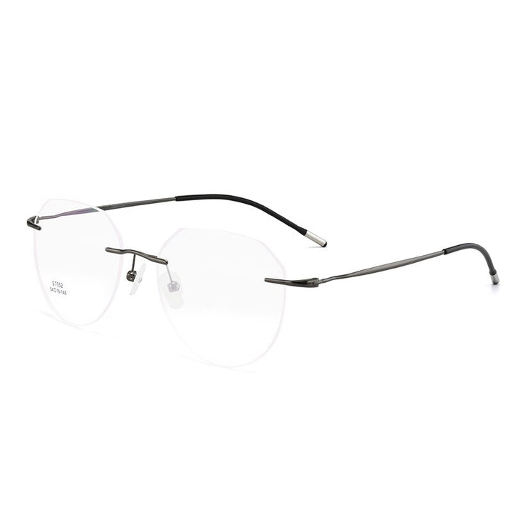 Men's Eyeglasses Ultralight Titanium Alloy Rimless S7052 Rimless Gmei Optical   