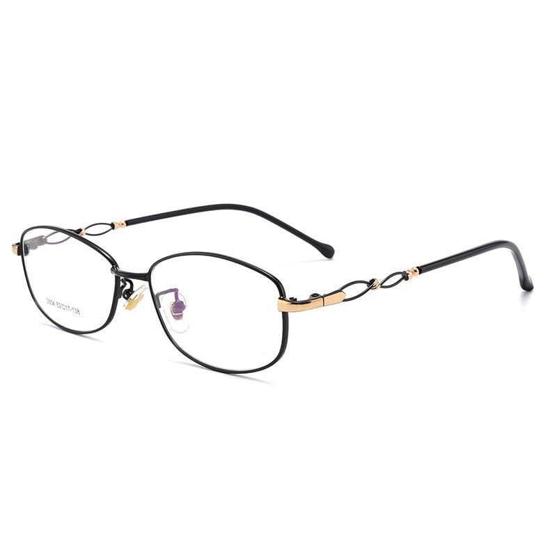 Women's Full Rim Alloy Frame Eyeglasses Sc2854 Full Rim Bclear black  