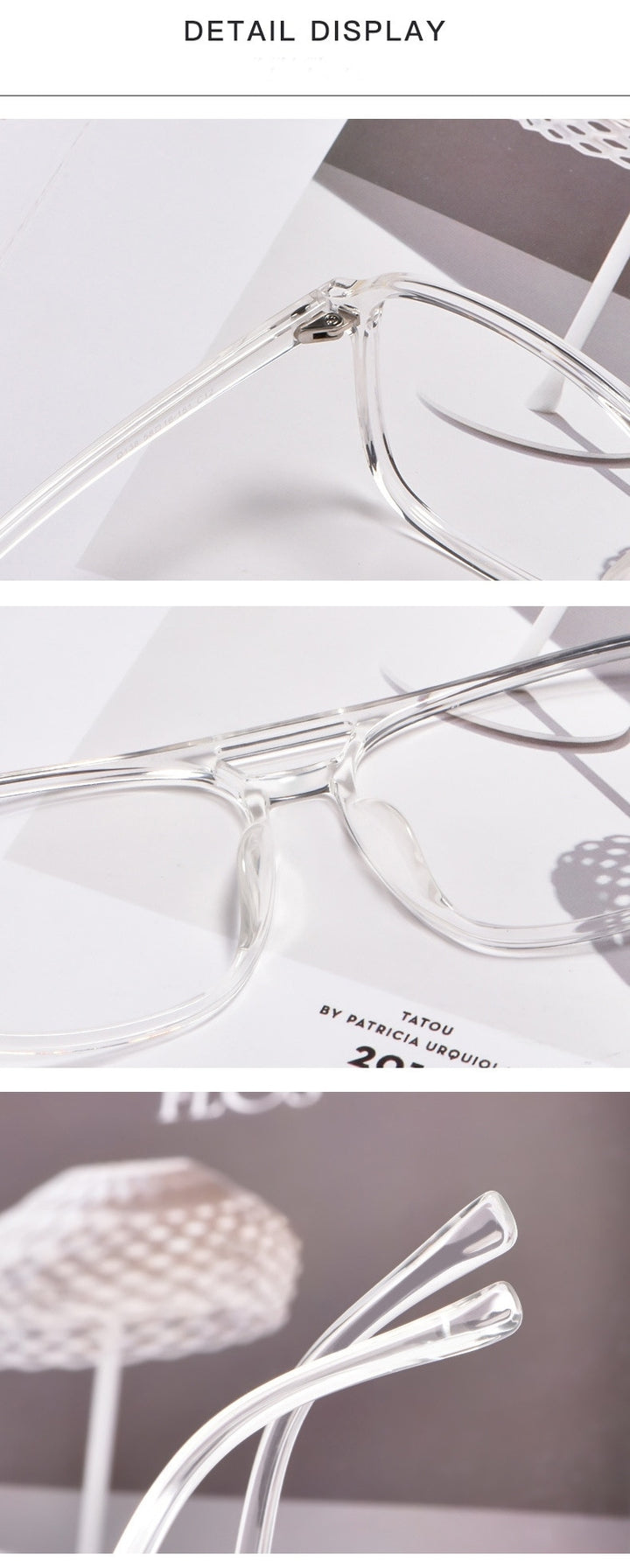 Yimaruili Unisex Full Rim TR 90 Resin Double Bridge Frame Eyeglasses D138 Full Rim Yimaruili Eyeglasses   