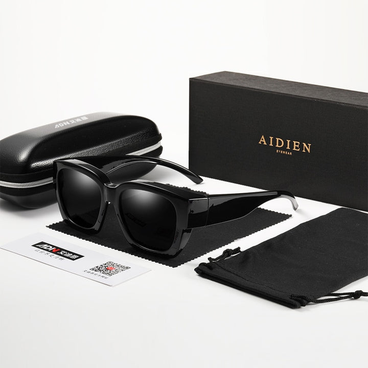Aidien Unisex Fit Over Cover Overlay Polarized Lens Sunglasses S2020 Sunglasses Aidien   