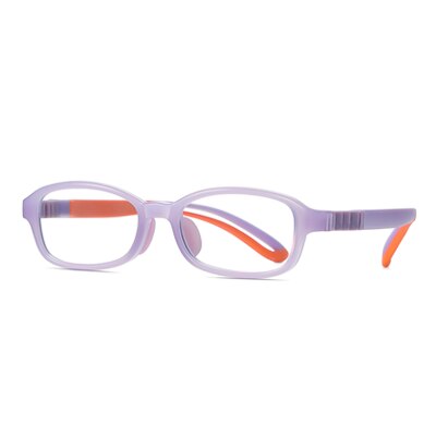 Ralferty Kids' Eyeglasses Flexible Silicone D5117 Frame Ralferty C5 Light Purple  