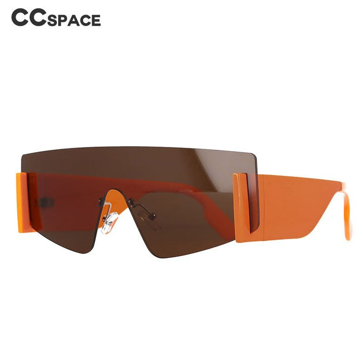 CCSpace Women's Full Rim Oversized Square One Lens Resin Frame Sunglasses 51117 Sunglasses CCspace Sunglasses   