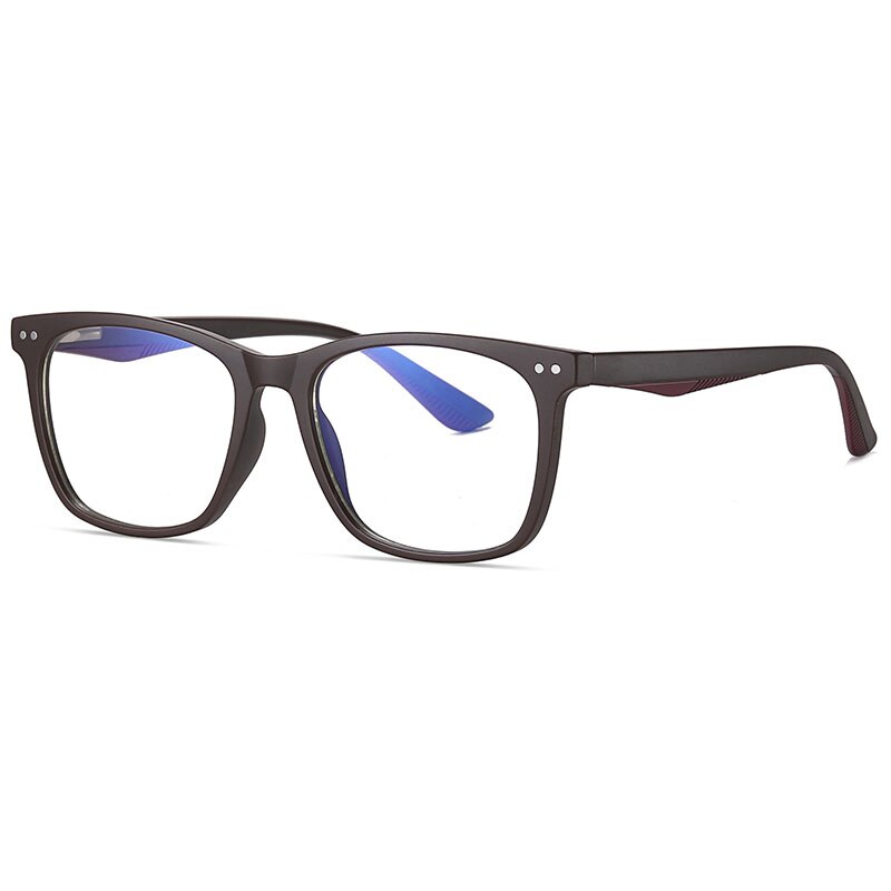 Hotochki Men's Full Rim Acetate Frame Anti Blue Light Lens Eyeglasses 2322 Full Rim Hotochki Matte Tea  