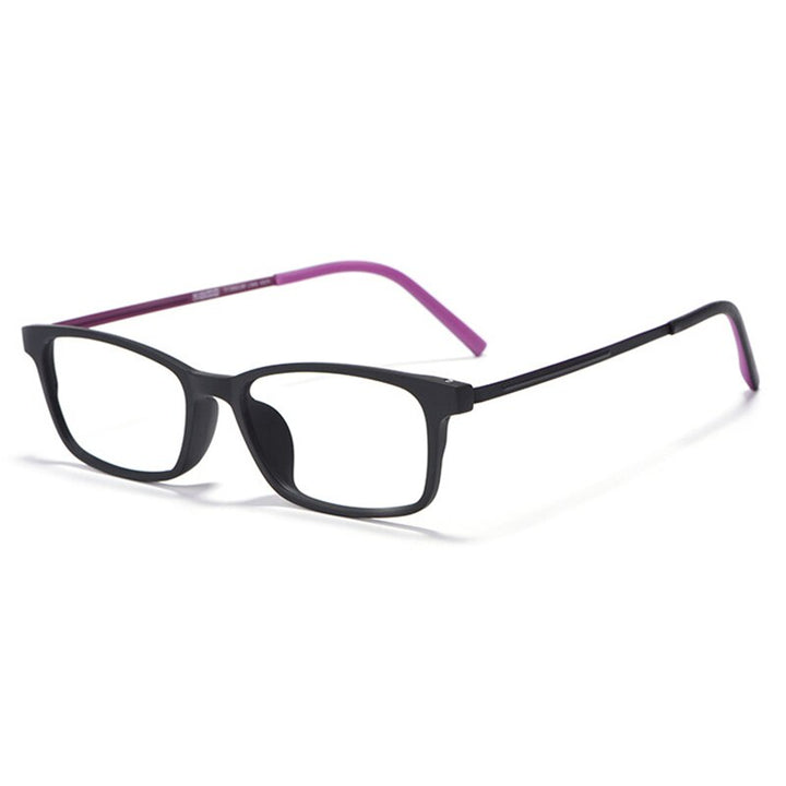 Hotony Unisex Full Rim Square Titanium Frame Eyeglasses 8802 Full Rim Hotony Purple  