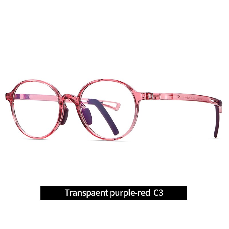 Reven Jate Kids' Eyeglasses 5115 Flexible Frame Reven Jate transparent red  