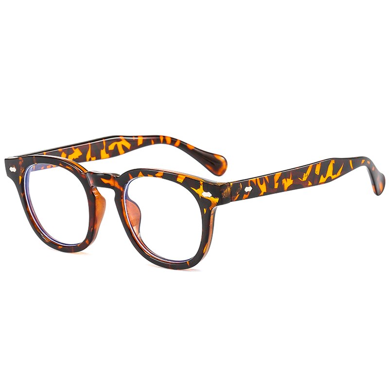 Hotochki Unisex Full Rim PC Plastic Resin Frame Eyeglasses 3505 Full Rim Hotochki Leopard  