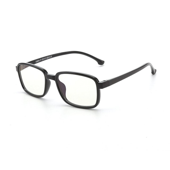 Yimaruili Unisex Children's Full Rim Silicone Frame Eyeglasses F8244 Full Rim Yimaruili Eyeglasses Black  