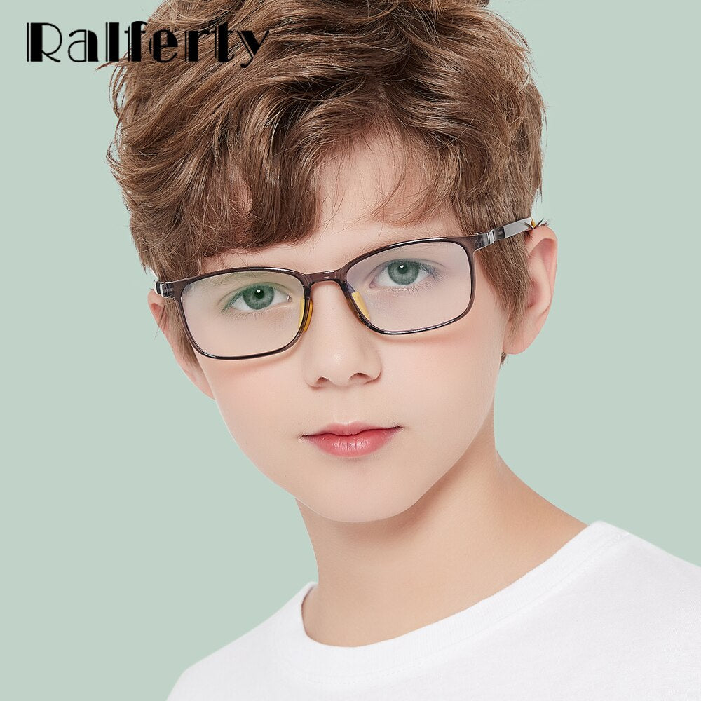 Ralferty Kids' Eyeglasses Flexible Tr90 D5109 Frame Ralferty   