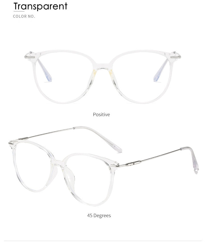 KatKani Unisex Full Rim Myopic Anti Blue Light Reading Glasses K1696 Reading Glasses KatKani Eyeglasses   