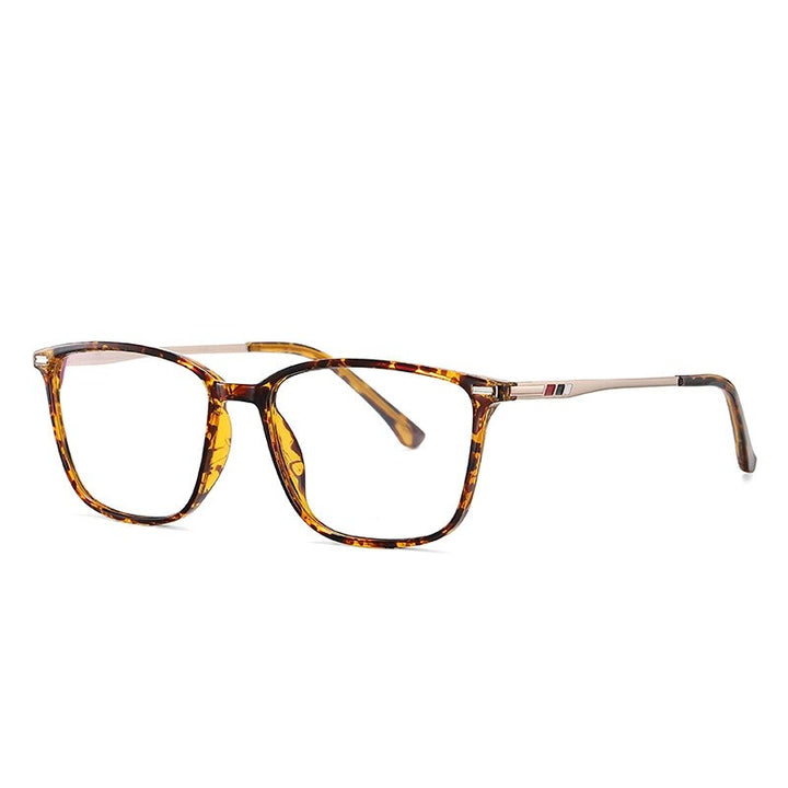 Yimaruili Men's  Full Rim TR 90 Frame Eyeglasses 6912 Full Rim Yimaruili Eyeglasses Tortoiseshell  