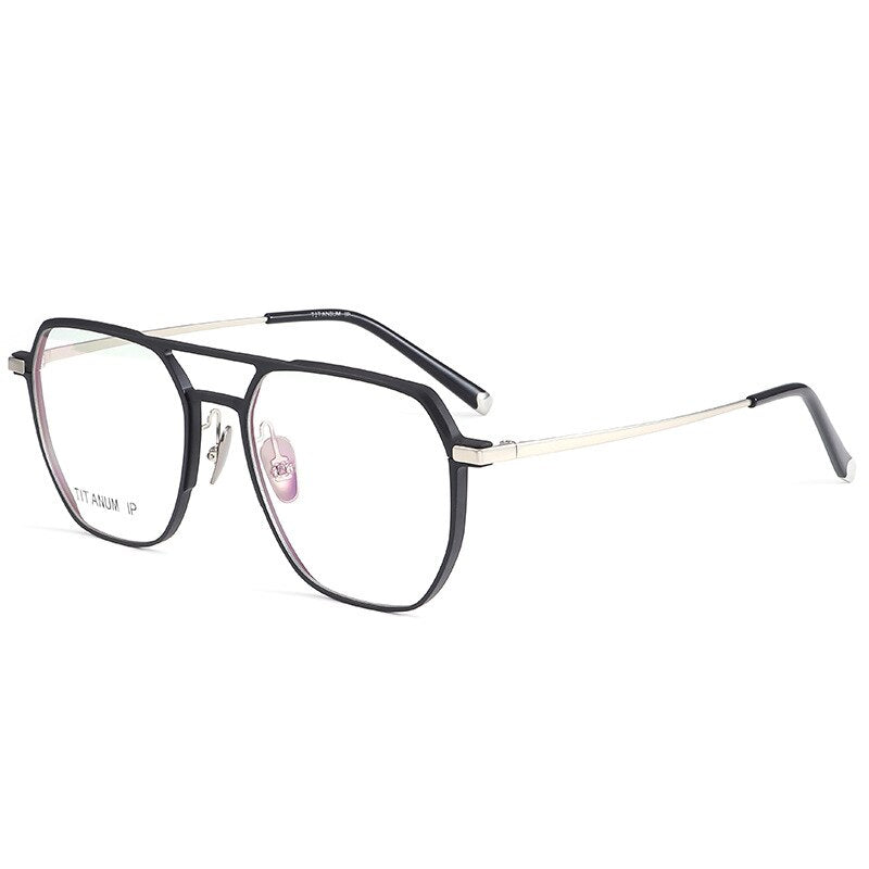 Hotochki Unisex Full Rim Titanium Alloy IP Plated Frame Eyeglasses Full Rim Hotochki   