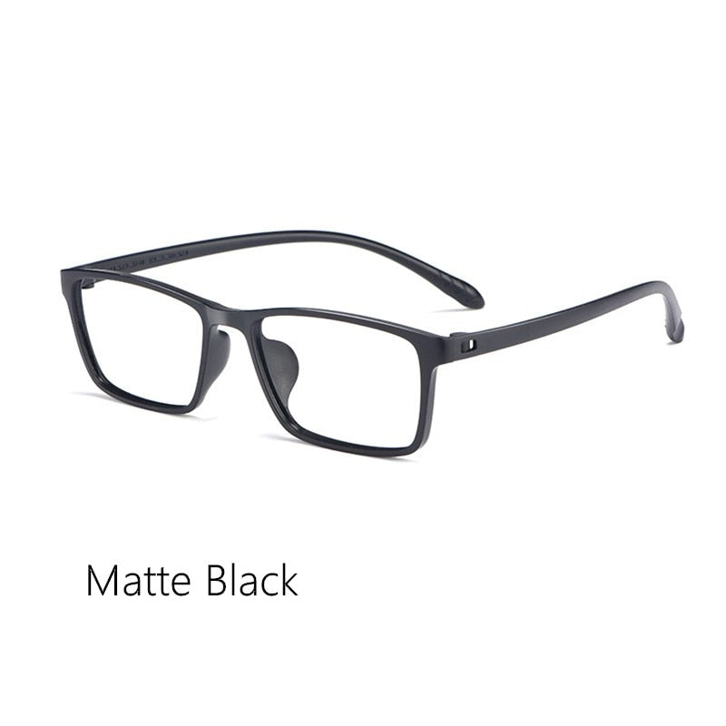 Yimaruili Unisex Eyeglasses Plastic Tr90 X1 Man X2 Woman 7g Frame Yimaruili Eyeglasses MEN Matte Black  