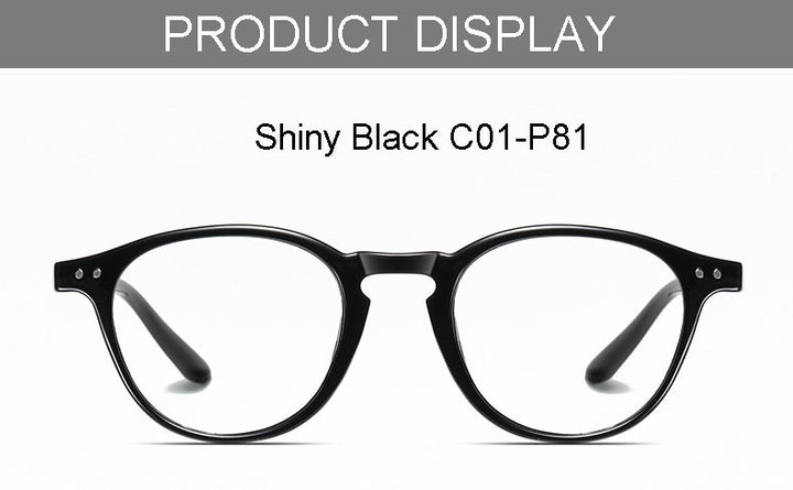 Hotochki Unisex Full Rim Round TR-90 Resin Frame Eyeglasses 2318 Full Rim Hotochki   