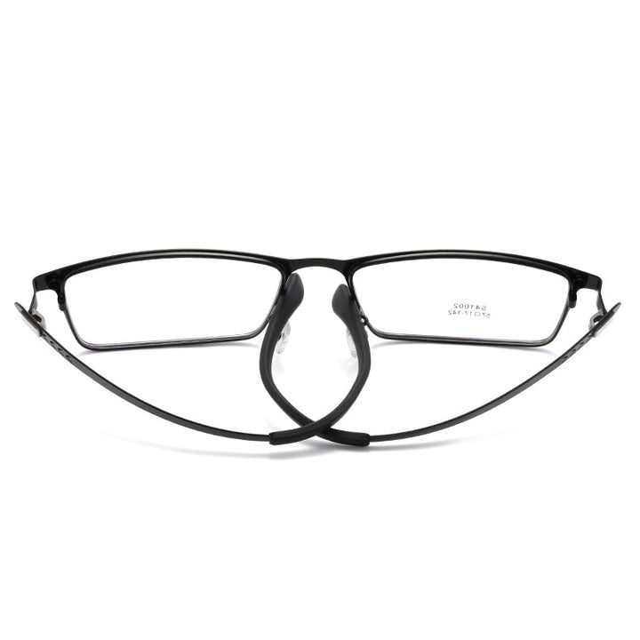 Hotochki Men's Full Rim Square Alloy Frame Eyeglasses 41002 Full Rim Hotochki   