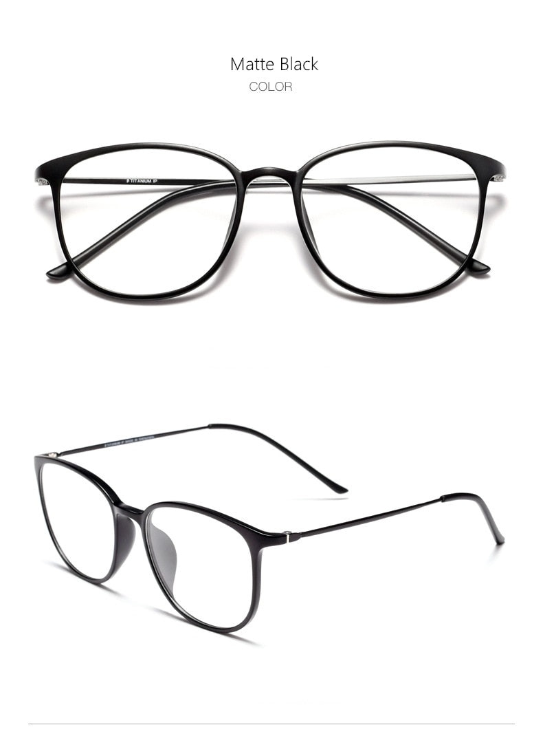 Yimaruili Unisex Full Rim β Titanium Frame Eyeglasses 2212B Full Rim Yimaruili Eyeglasses   