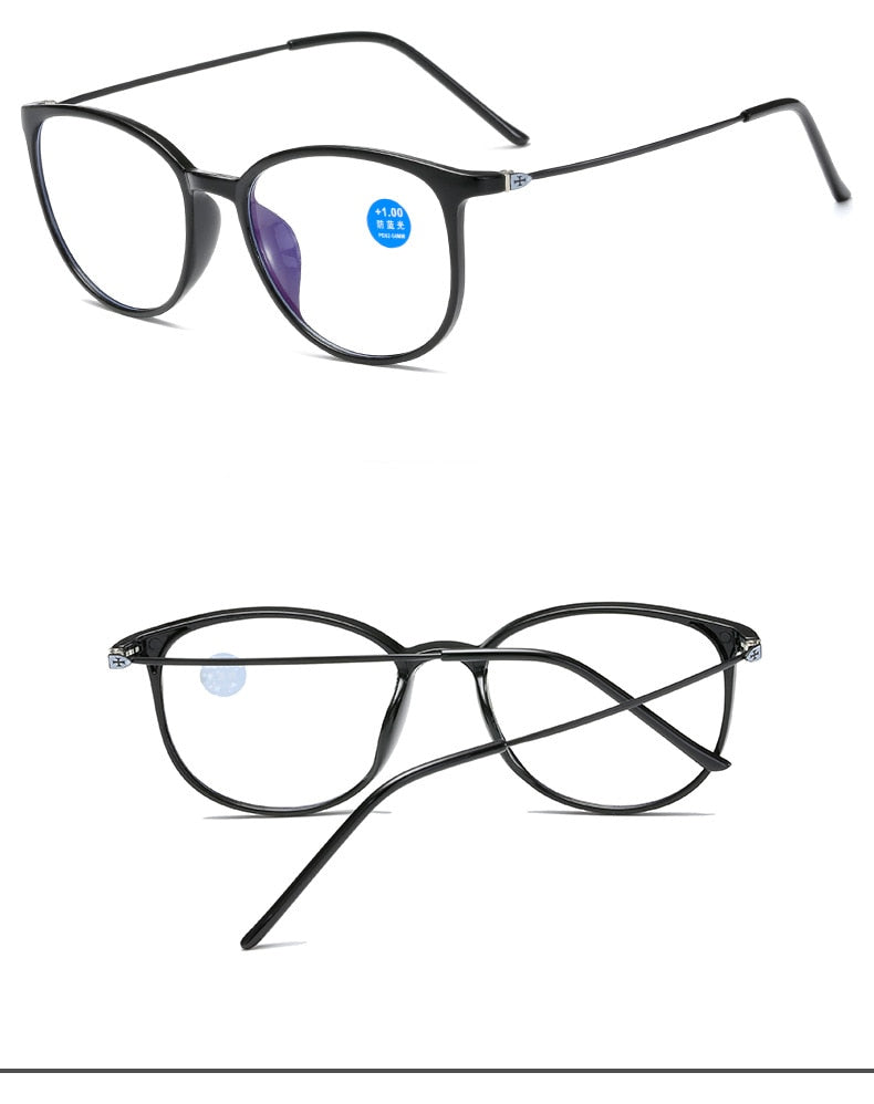 Yimaruili Unisex Full Rim Acetate Frame Myopic Or Presbyopic Anti Blue Light Reading Glasses Y872 Reading Glasses Yimaruili Eyeglasses   