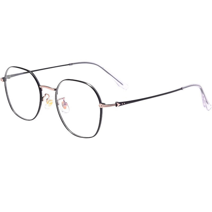 Hotochki Unisex Full Rim Oval Alloy Frame Eyeglasses 53059 Full Rim Hotochki   