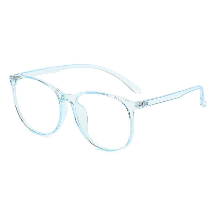 Hotony Unisex Full Rim  TR 90 Round Frame Eyeglasses 30005 Full Rim Hotony Blue  