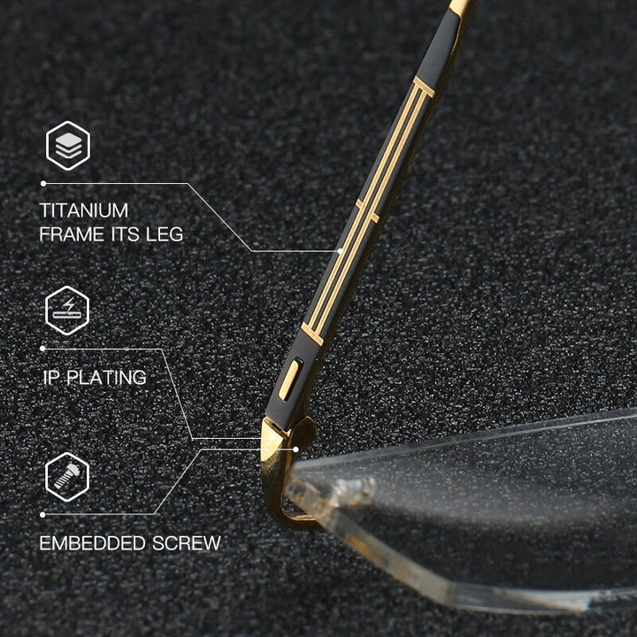 Zirosat 9183 Pure Titanium Rimless Unisex Eyeglasses Rimless Zirosat   