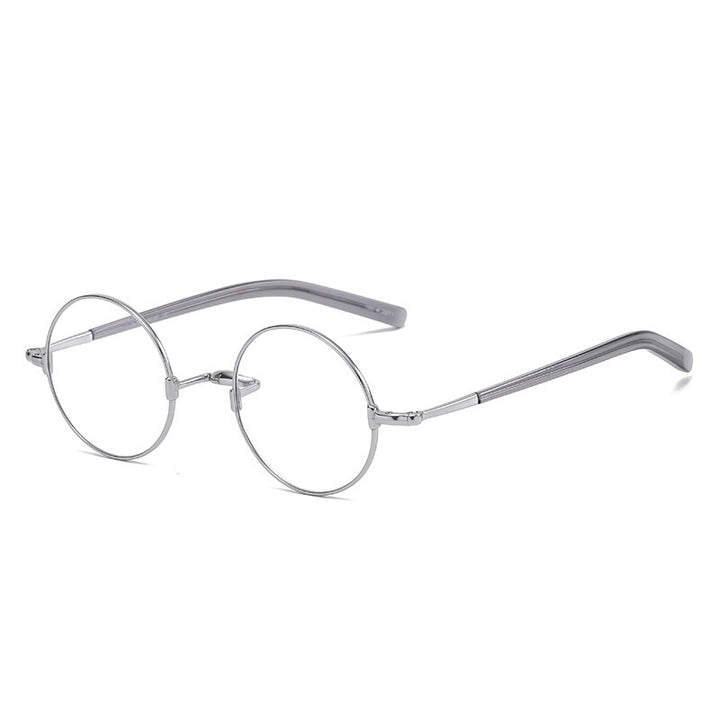 Muzz Men's Round Titanium Acetate Eyeglasses - Handcrafted Frames – FuzWeb