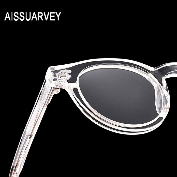 Aissuarvey Full Rim Light Acetate Round Horn Rim Frame Eyeglasses Unisex Full Rim Aissuarvey Eyeglasses   