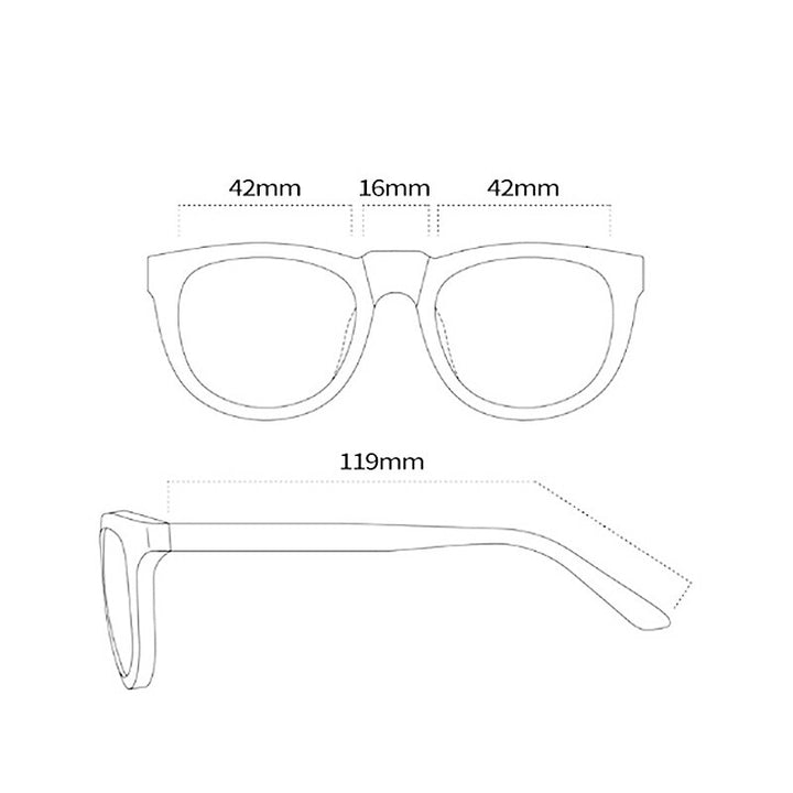 Yimaruili Unisex Children's Full Rim Square Acrylic Frame Eyeglasses F1676 Full Rim Yimaruili Eyeglasses   