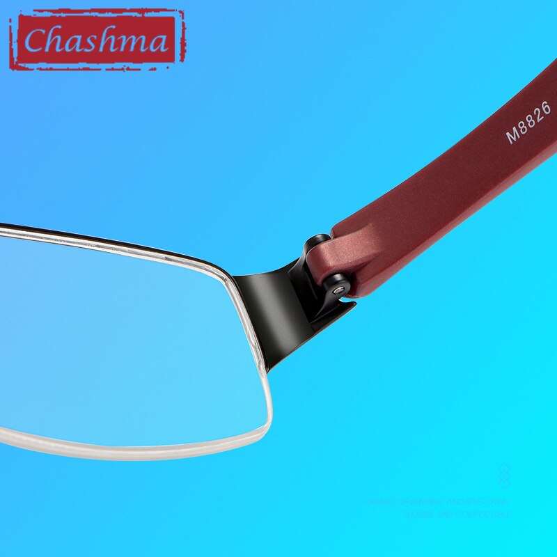 Men's Eyeglasses 8826 Half Frame Alloy Frame Chashma   