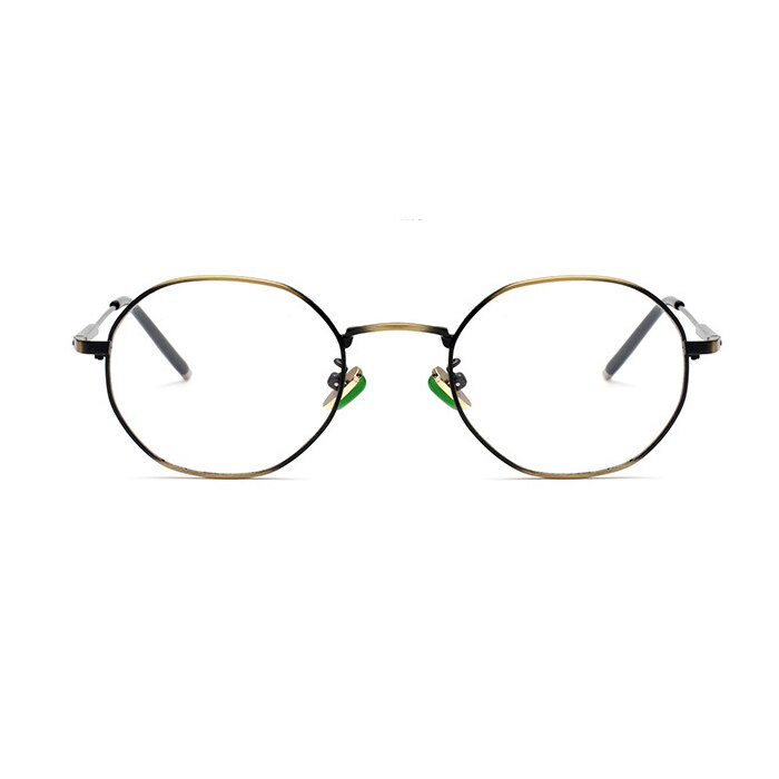 Oveliness Unisex Full Rim Round Alloy Eyeglasses 6170 Full Rim Oveliness bronze gold  
