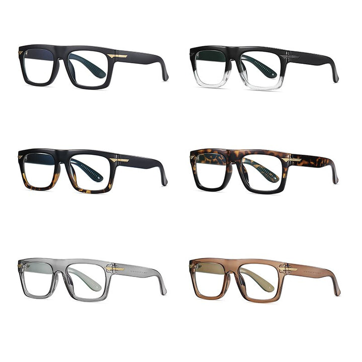 Reven Jate Men's Eyeglasses 3394 Tr-90 Plastic Spectacles Full Rim Full Rim Reven Jate   