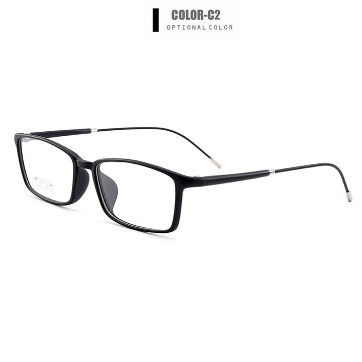Men's Eyeglasses Ultralight Tr90 Square Frame M3005 Frame Gmei Optical C2 Matte Black  