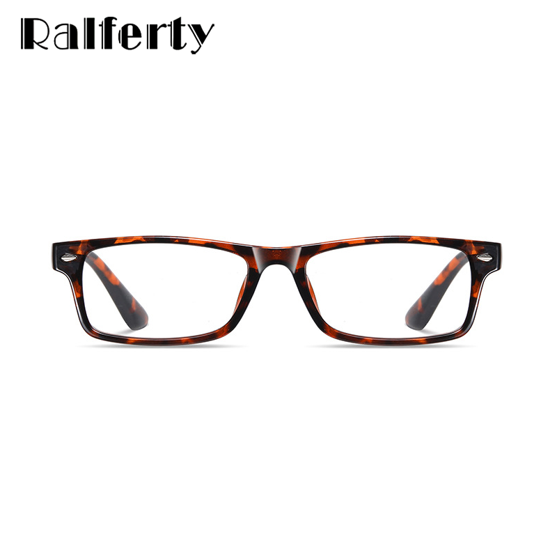 Ralferty Unisex Small Rectangle Reading Glasses Anti Blue Light D6101 Reading Glasses Ralferty   