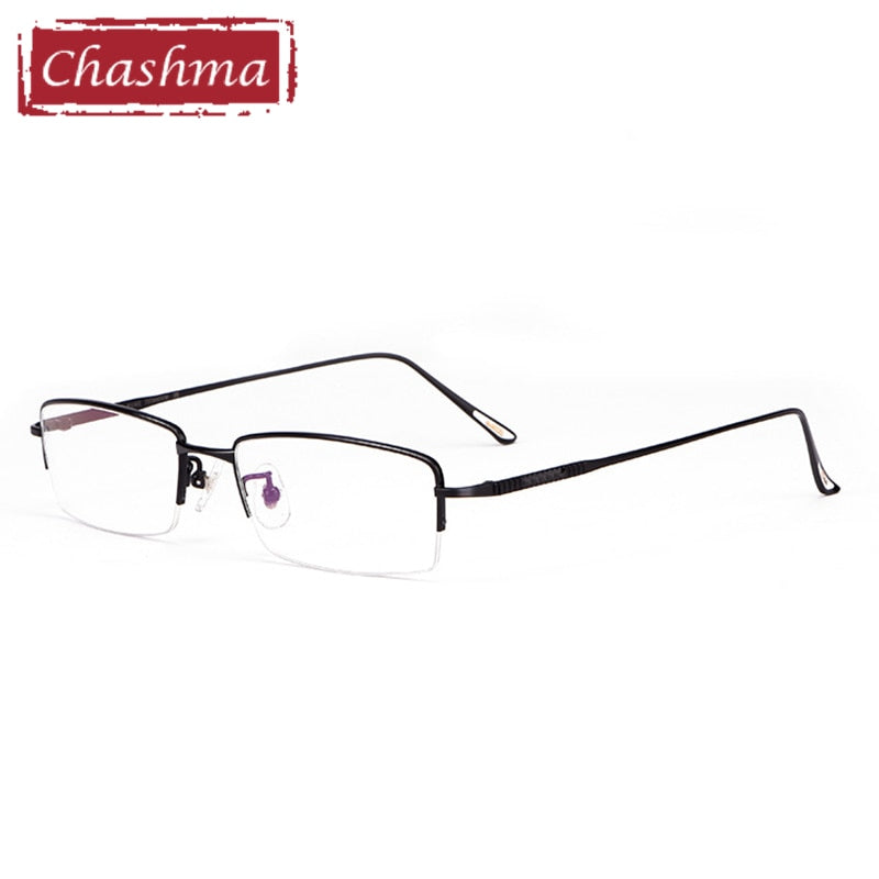 Chashma Men's Semi Rim Square Titanium Eyeglasses 8961 Full Rim Chashma   