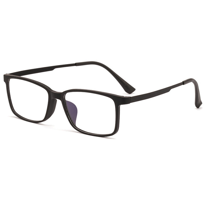 KatKani Men's Full Rim Square TR 90 Resin Alloy Frame Eyeglasses K3063 Full Rim KatKani Eyeglasses   