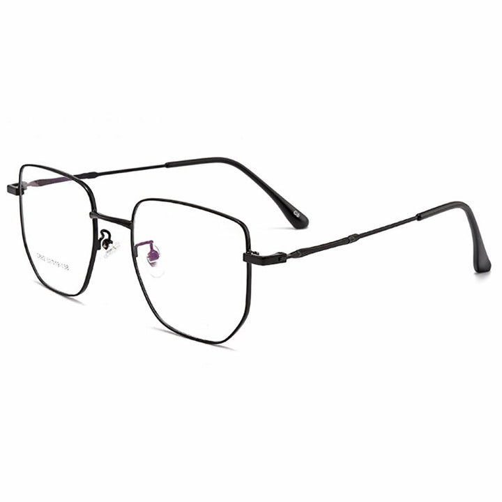 Hotony Unisex Full Rim Square Alloy Frame Spring Hinge Eyeglasses D882 Full Rim Hotony   