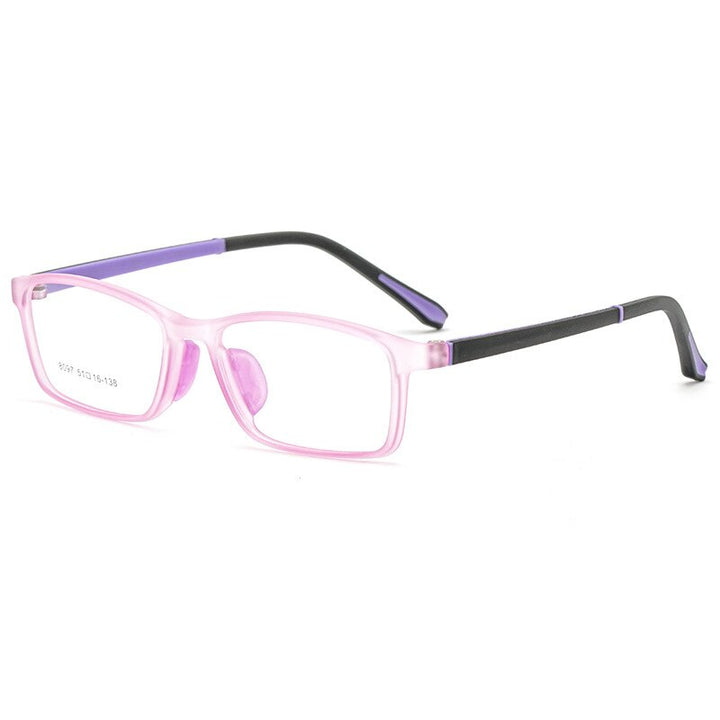 Aissuarvey Children's Rectangular Full Rim Sports Frame Unisex Eyeglasses 8097 Sport Eyewear Aissuarvey Eyeglasses Purple  