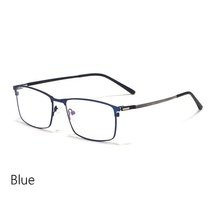 Yimaruili Men's Full Rim Alloy Frame Eyeglasses P9847 Full Rim Yimaruili Eyeglasses Blue China 