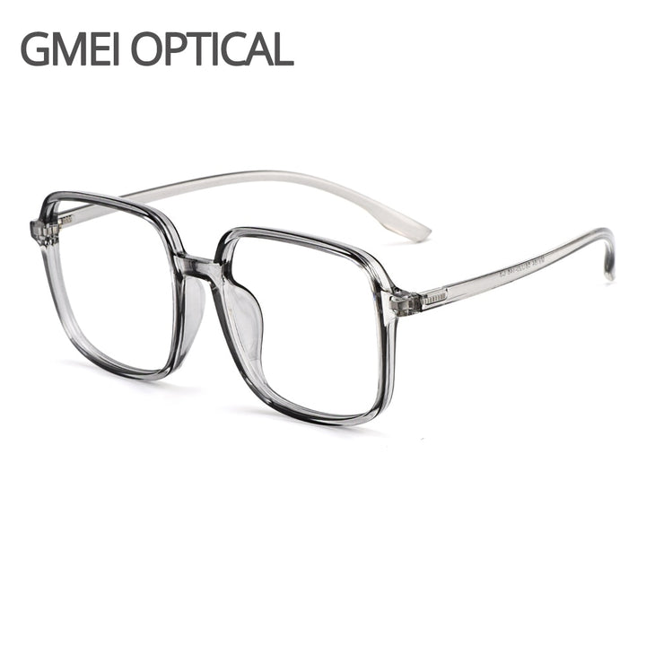 Gmei Unisex Eyeglasses Ultralight Tr90 Transparent Large Size M9164 Full Rim Gmei Optical   