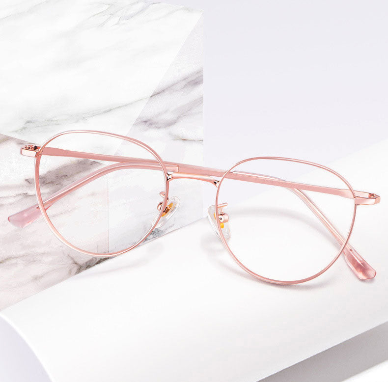 Hotony Unisex Full Rim Titanium Alloy Polygonal Frame Eyeglasses 80047 Full Rim Hotony   