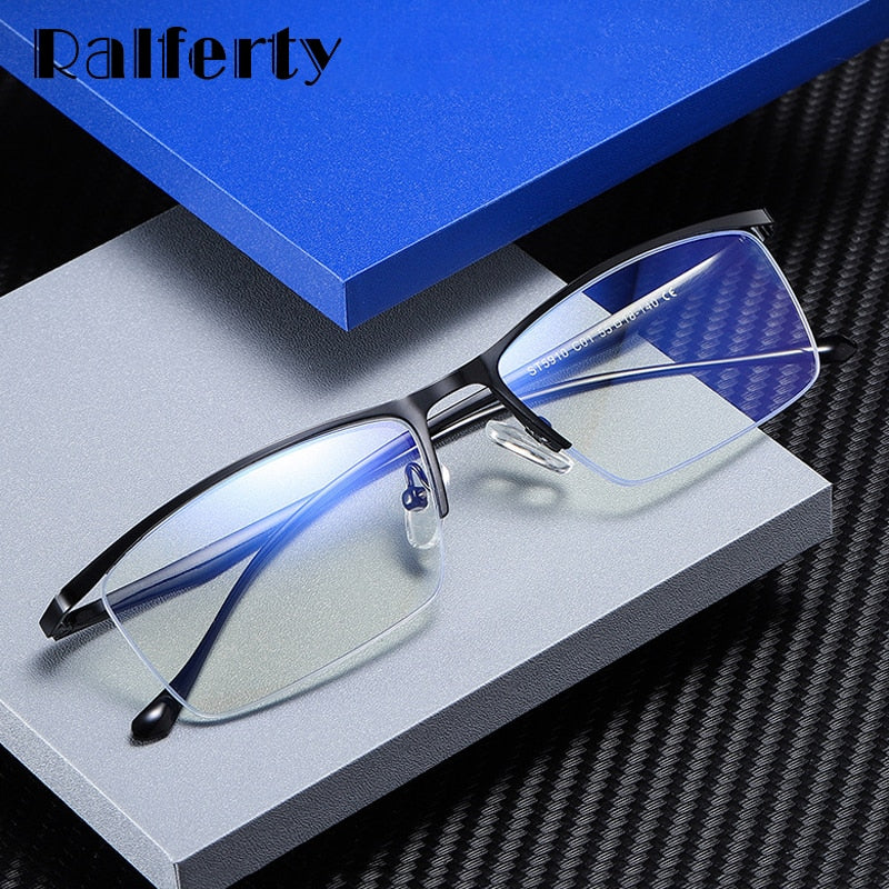 Ralferty Men's Eyeglasses Anti Blue Light Anti-Glare D5910 Full Rim Ralferty   