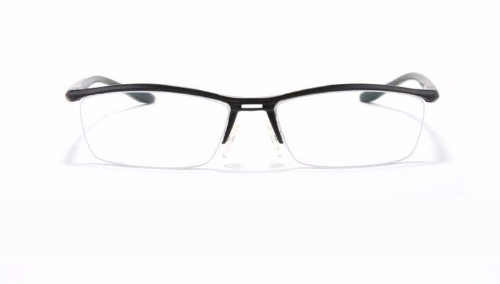 Hdcrafter Unisex Semi Rim Rectangle Titanium Frame Eyeglasses Lv130 Semi Rim Hdcrafter Eyeglasses   