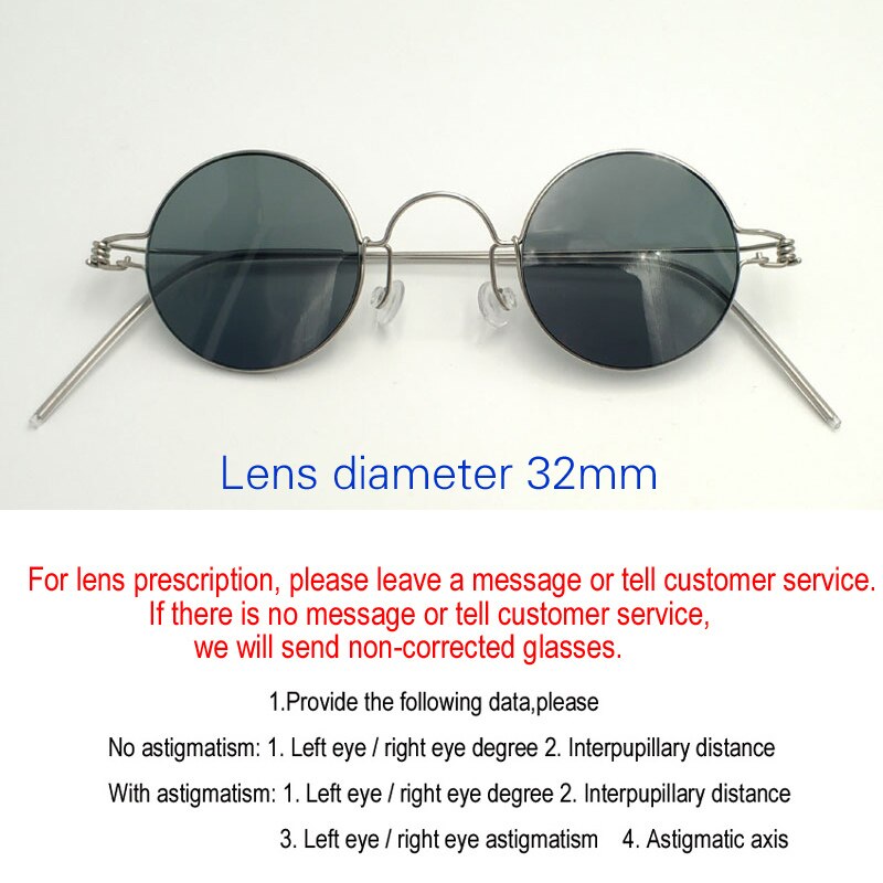 Handcrafted Screwless Round Various Diameter Eyeglasses Customizable Lenses Frame Yujo C8 China 