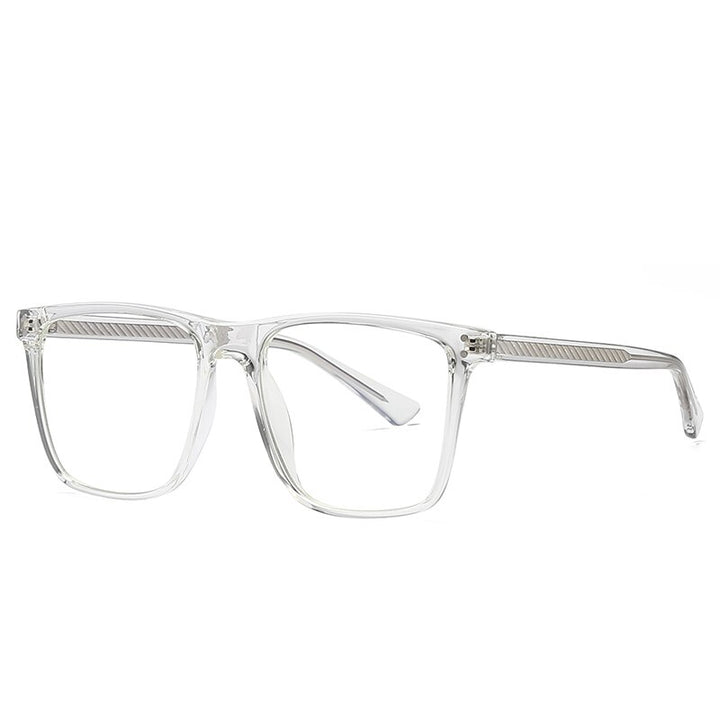 Hotochki Women's Full Rim Square TR-90 Resin Frame Eyeglasses 2023 Full Rim Hotochki Transparent  