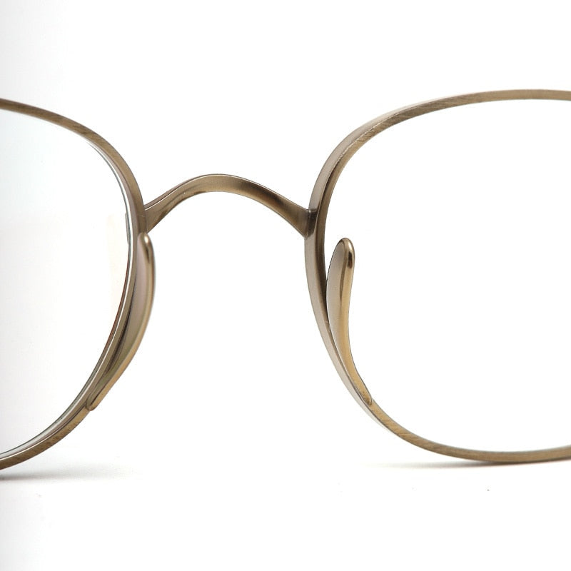 Muzz Men's Full Rim Square Oval Titanium Frame Eyeglasses 210518 Full Rim Muzz   